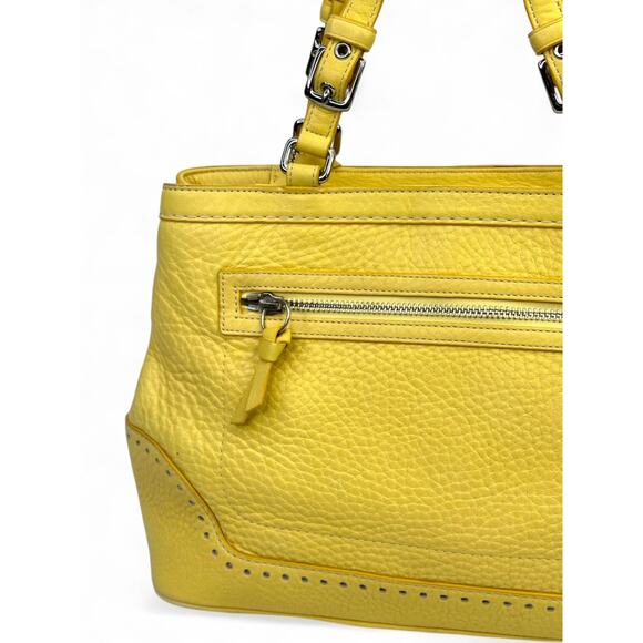 Coach Vintage 2005 Hampton Pebbled Leather Tassel Satchel - Picture 6 of 16